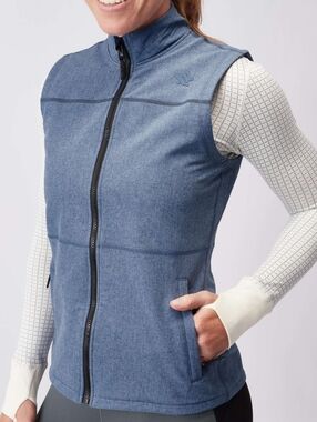 Rabbit Zip & Zoom Stormfleece 2.0 Running Vest - Dress Blues - Large NWT